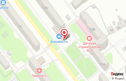 Автосервис Автодок на Интернациональной улице на карте