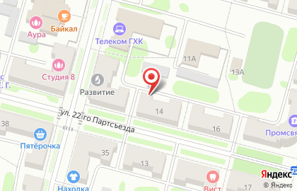 Яик на улице 22 Партсъезда на карте