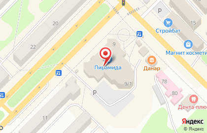 Торговый центр Пирамида, торговый центр на улице Луначарского на карте
