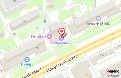 Газпромбанк в Октябрьском районе на карте