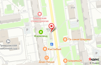 Магазин фруктов и овощей на ул. Академика Парина, 6/2 на карте