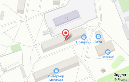 Продуктовый магазин Славутич, продуктовый магазин на улице Строителей на карте
