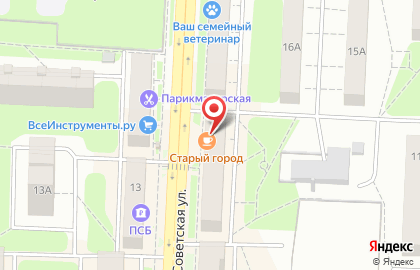 Кафе Старый город в Москве на карте