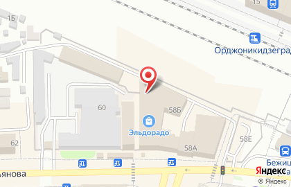 Банкомат БИНБАНК кредитные карты на улице Ульянова, 58а на карте