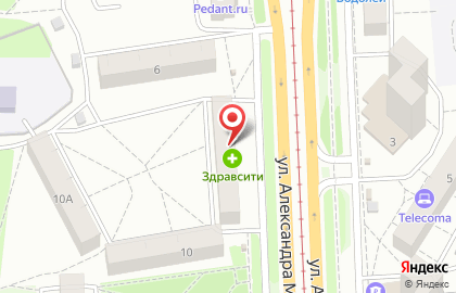 Центр страхования Надежда на улице Александра Матросова на карте