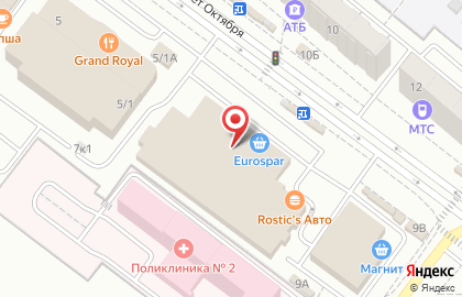 ОАО Банкомат, МДМ Банк на улице 70 лет Октября на карте