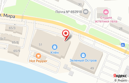 Кофейня Tea funny во Владивостоке на карте