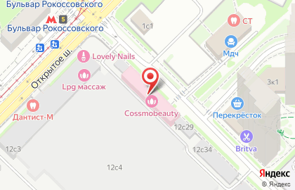Автошкола Стиль-Авто на Бульваре Рокоссовского на карте