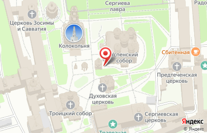 Успенский кладезь с часовней на карте