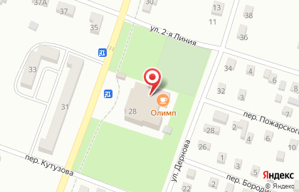 Кафе-бар Олимп на улице Ленинградской на карте