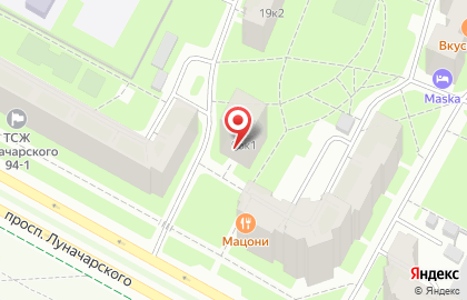 Лайк Шоу Санкт-Петербург на проспекте Луначарского на карте