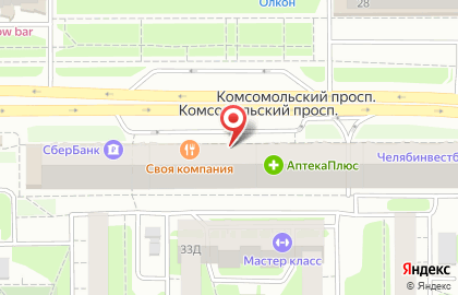 Центр бытового обслуживания Данила-Мастер на Комсомольском проспекте 33 на карте