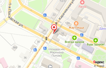 Копи-центр на 1-й Посадской улице на карте