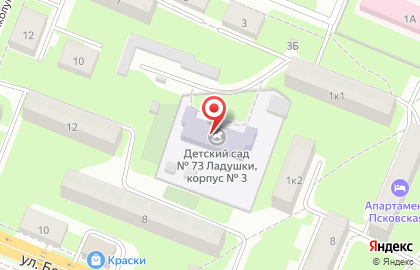 Детский сад Ладушки №73 на Локомотивной улице на карте