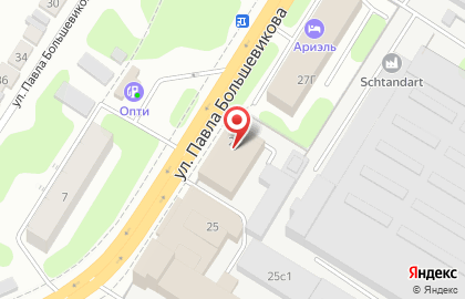 Швейная фабрика Филаретовна на улице Павла Большевикова на карте