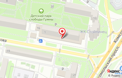 Банкомат УКБ Белгородсоцбанк в Старом Осколе на карте