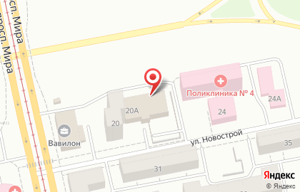 Туристическое агентство ЕвразТур на улице Новострой на карте