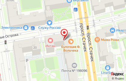 ЗАО АКБ Констанс-Банк на проспекте Стачек на карте
