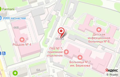 Нижегородский областной центр крови им. Н.Я. Климовой на улице Октябрьской Революции на карте