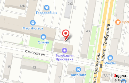 Автосервис в Ярославле на карте