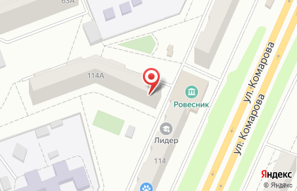 Участковый пункт полиции на улице Комарова на карте