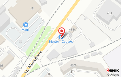 МеталлСервис в переулке Мичурина на карте