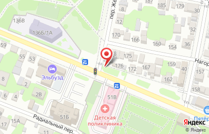 Железнодорожный район Киоск по продаже фруктов и овощей в Ростове-на-Дону на карте