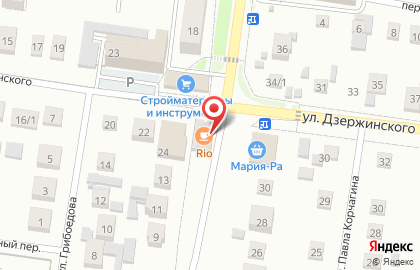 Магазин кондитерских изделий Шоколадка на улице Дзержинского на карте