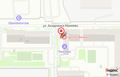 Интернет-магазин напольных покрытий Наполи на улице Академика Макеева на карте