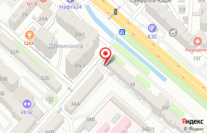 Кафе быстрого питания на проспекте Имама Шамиля на карте