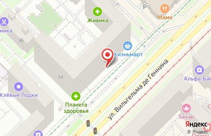 Телекоммуникационная компания МТС на улице Вильгельма де Геннина на карте