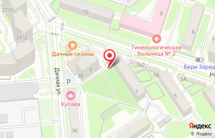 Заельцовский район Киоск по продаже фруктов и овощей на улице Михаила Перевозчикова на карте