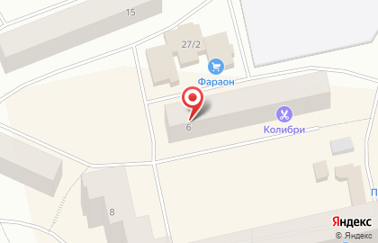 Парикмахерская Колибри в Снежногорске на карте