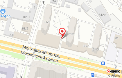 Мебельный салон Мебельград на Московском проспекте на карте