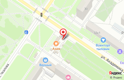 Магазин продуктов в Екатеринбурге на карте