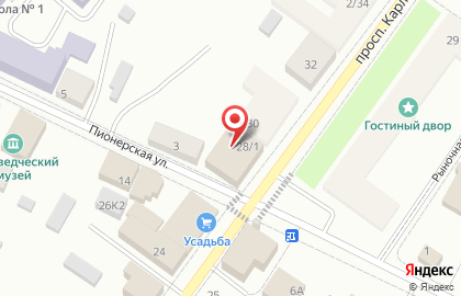 Офис продаж Билайн на Карла Маркса на карте