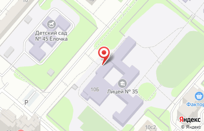 Лицей №35 в Казани на карте