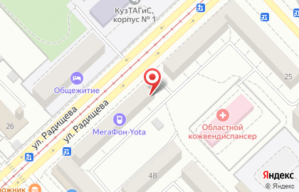 Торгово-монтажная компания Аконит-С на улице Радищева на карте