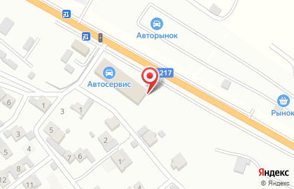 Шиномонтажная мастерская на улице Ю.Гагарина на карте