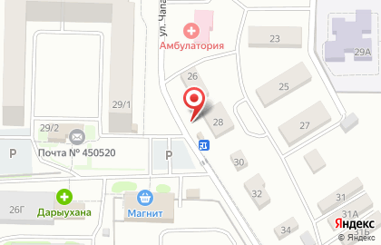 Мясная лавка на улице Чапаева на карте