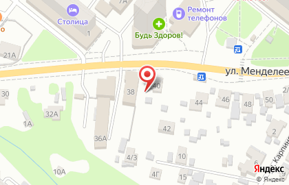 Автошкола, ДОСААФ Кировского района на улице Менделеева на карте