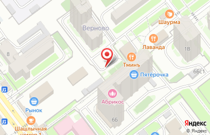 Продуктовый магазин на проспекте Генерала Тюленева на карте