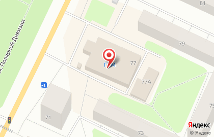 Банкомат КБ Юниаструм Банк, филиал в г. Мурманске в Октябрьском округе на карте