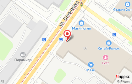 Служба доставки обедов Quick на улице Шевченко на карте