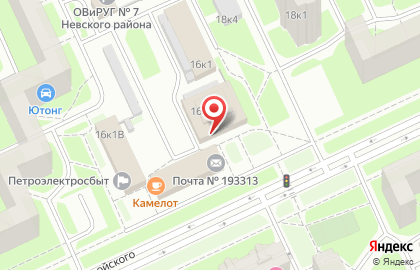 Ресторан Волна на проспекте Большевиков на карте