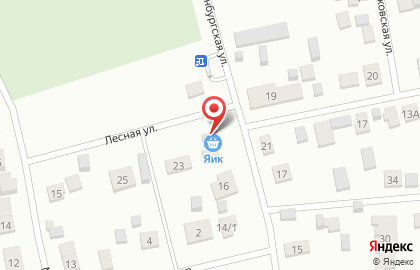 Магазин продуктов Яик на карте