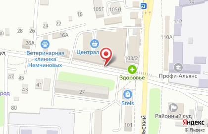Овощной магазин на Комсомольском проспекте на карте