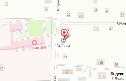 Продуктовый магазин Березка на Западной улице на карте