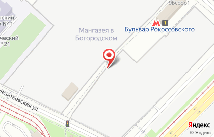 Магазин быстрого питания на Бульваре Рокоссовского на карте