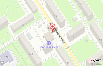 Супермаркет Пятёрочка на улице Космонавтов, 14а на карте